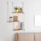 Boho Wall Shelves for Plants - 3 Tier Macrame Wall Hanging Shelves